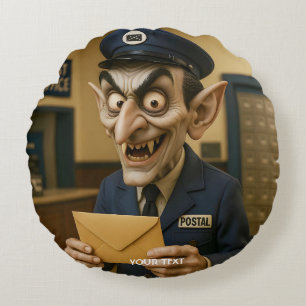 Fantasy Schattigee vreemde postbode Rond Kussen