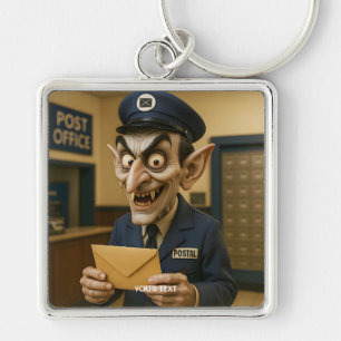 Fantasy Schattigee vreemde postbode Sleutelhanger