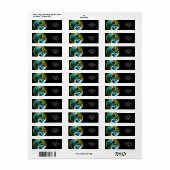 Fantasy Schattigee vulkaan Yin Yang Etiket (Full Sheet)