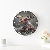 Fantasy Schattigee Wacky Mosaic Moose Grote Klok (Huis)