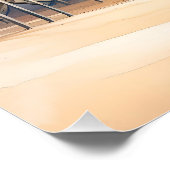 Fantasy Schattigee Waterverf Beach Huts Perfect Poster (Hoek)