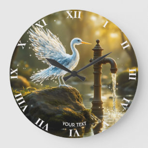 Fantasy Schattigee watervogel doorschijnend water Grote Klok