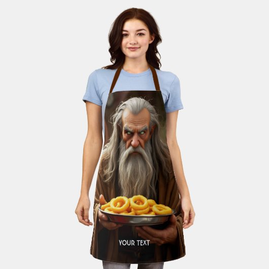 Fantasy Schattigee Wizard Onion Rings Schort (Gedragen)