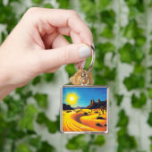 Fantasy Schattigee woestijnzandstenen Sleutelhanger (Hand)