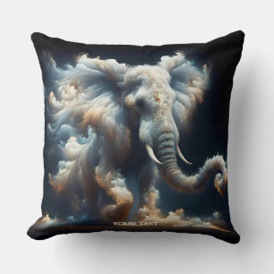 Fantasy Schattigee wolken olifant rook Kussen
