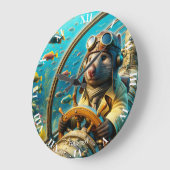 Fantasy Schattigee Wombat Pilot Onderwater Grote Klok (Hoek)