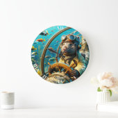 Fantasy Schattigee Wombat Pilot Onderwater Grote Klok (Huis)