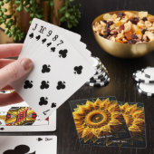 Fantasy Schattigee Zonnebloem Garens Pokerkaarten (Insitu)