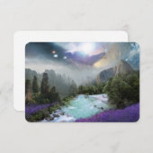 Fantasy Schilderachtig Natuur Landschap Dank je we Bedankkaart (Voorkant / Achterkant)