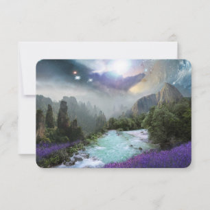 Fantasy Schilderachtig Natuur Landschap Dank je we Bedankkaart