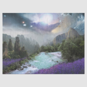 Fantasy Schilderachtig regenwoud landschap Tissuepapier