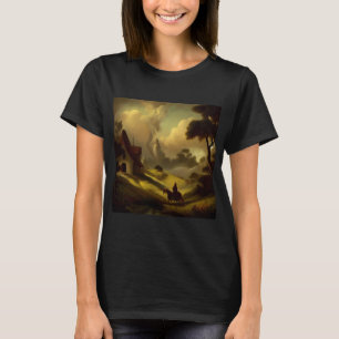 Fantasy Schilderij 2 - Middeleeuws landschap T-shirt