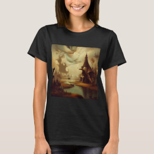 Fantasy Schilderij 3 - Middeleeuws landschap T-shirt