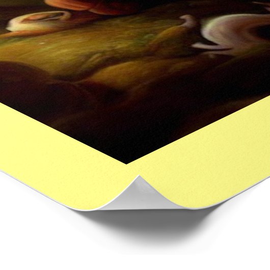 Fantasy Schilderij 5 - Dorpslandschap Poster (Hoek)