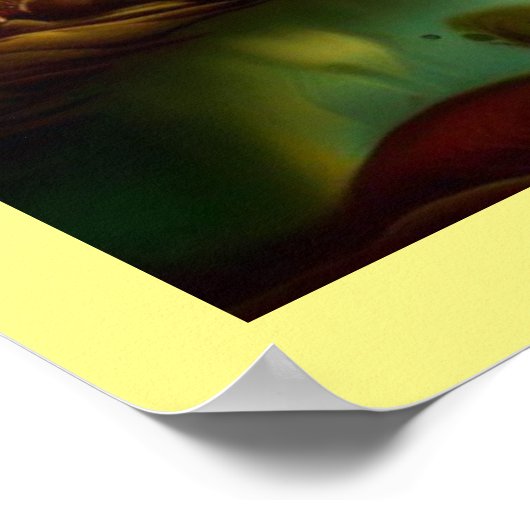 Fantasy Schilderij 6 - Dorpslandschap Poster (Hoek)