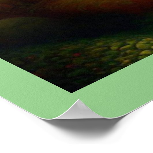 Fantasy Schilderij 7 - Vrouw en Kat Poster (Hoek)