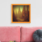 Fantasy Schilderij 9 - Verlaten Stad Canvas Afdruk (Insitu (Woonkamer))
