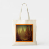 Fantasy Schilderij 9 - Verlaten Stad Tote Bag (Achterkant)