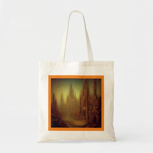 Fantasy Schilderij 9 - Verlaten Stad Tote Bag (Voorkant)