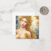 Fantasy Schilderij van een SciFi Exquise Delicate  Notitiekaartje (Voorkant / Achterkant in situ)