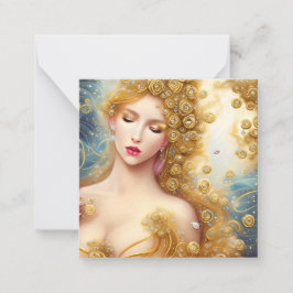 Fantasy Schilderij van een SciFi Exquise Delicate  Notitiekaartje