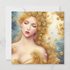 Fantasy Schilderij van een SciFi Exquise Delicate  Notitiekaartje