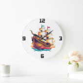 Fantasy schip grote klok (Huis)