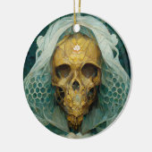 Fantasy Sci-Fi van de Drone Bee Skull Keramisch Ornament (Links)