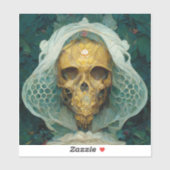 Fantasy Sci-Fi van de Drone Bee Skull Sticker (Vel)