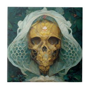 Fantasy Sci-Fi van de Drone Bee Skull Tegeltje
