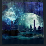 Fantasy Science Fiction City. Ruimteverneveling Douchegordijn<br><div class="desc">Fantasy Science Fiction City. Ruimteverneveling Icosahedron - Sacred Geometry City. Sci-Fi Fantasy. Douchegordijn. Platonische zolen. Shape, dat dateert van de griekse wiskundige Pythagoras en later genoemd naar de Griekse filosoof Plato. Plato paren elk van de platonische vaste stoffen met een klassiek element. Hij geloofde dat deze driedimensionale vormen bouwstenen waren...</div>