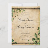 Fantasy Scroll Groene Bladeren Kaart (Voorkant)