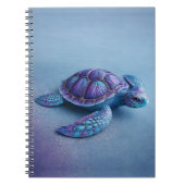Fantasy Sea Turtle in Blue & Purple, Peaceful  Notitieboek (Voorkant)