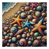 Fantasy seashore Glossy Poster (Voorkant)