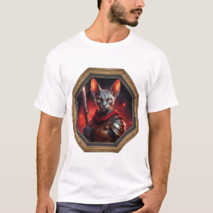 Fantasy Sfinx Kat Krijger In Frame T-shirt