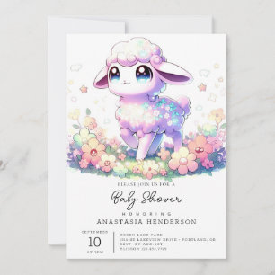 Fantasy Sheep Baby shower Kaart