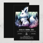 Fantasy Simple Wolf Verjaardag Kaart (Voorkant / Achterkant)