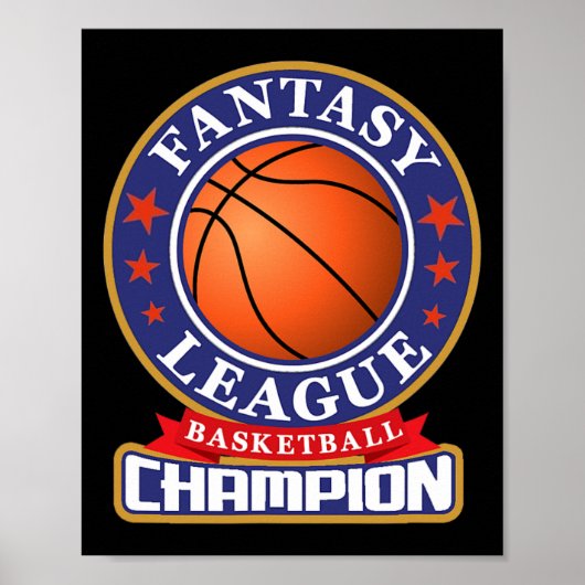 Fantasy Sketll League Champion Victory Trophy Poster (Voorkant)