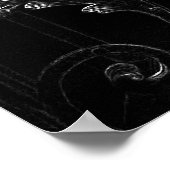 Fantasy skull and colored butterflits poster (Hoek)