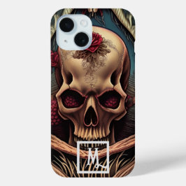 Fantasy Skull iPhone 15 Case