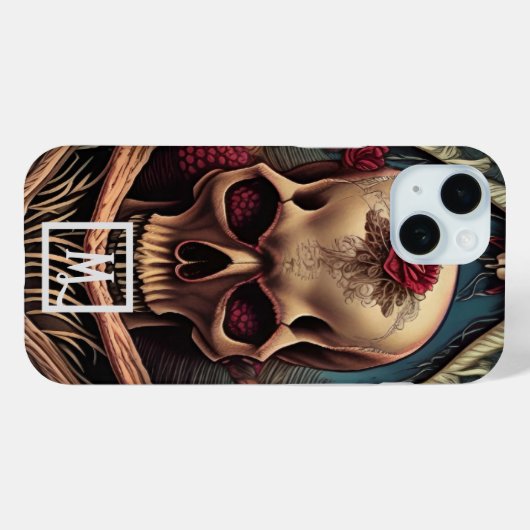 Fantasy Skull Case-Mate iPhone Case (Achterkant (horizontaal))