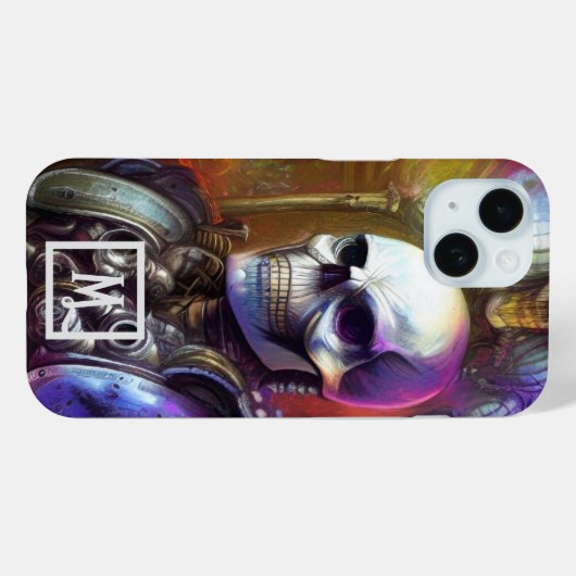 Fantasy Skull Case-Mate iPhone Case (Achterkant (horizontaal))