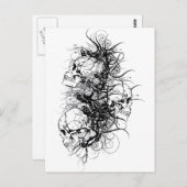 Fantasy Skulls Briefkaart (Voorkant / Achterkant)
