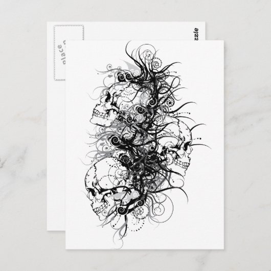 Fantasy Skulls Briefkaart (Voorkant / Achterkant)