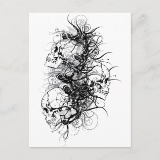 Fantasy Skulls Briefkaart