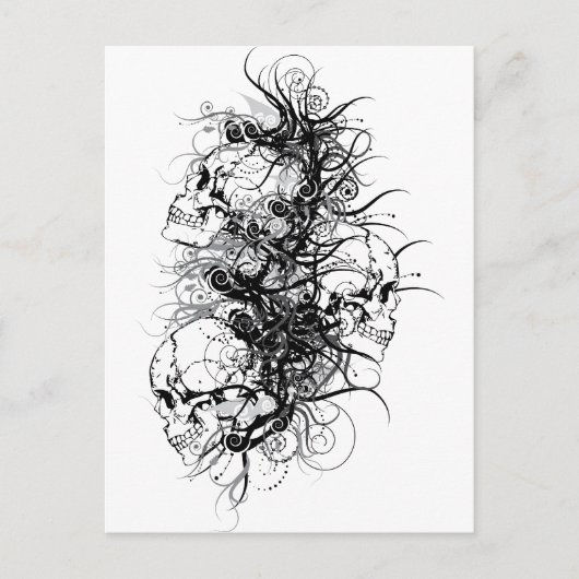 Fantasy Skulls Briefkaart (Voorkant)