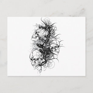 Fantasy Skulls Briefkaart