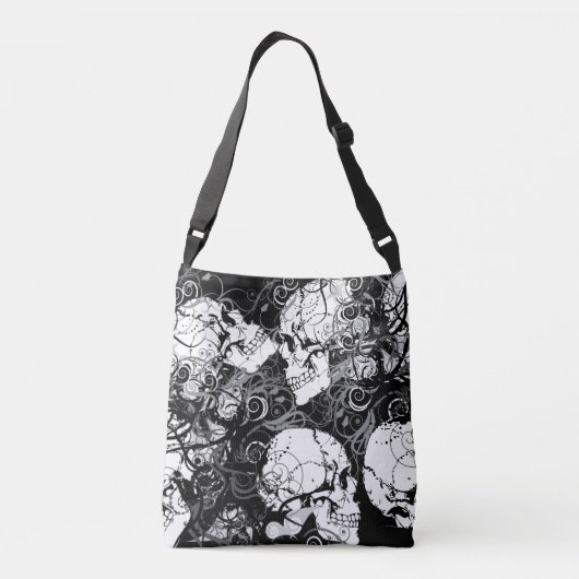 Fantasy Skulls Crossbody Tas (Achterkant)