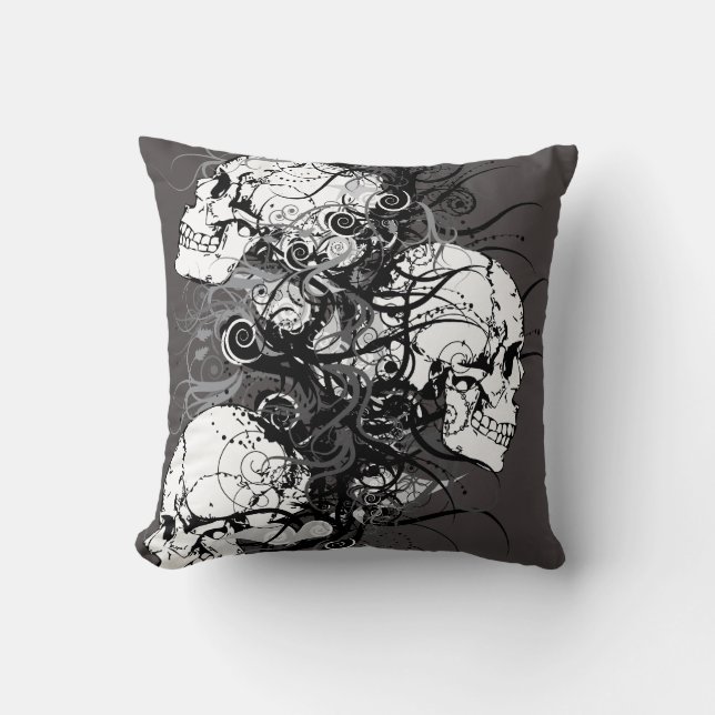 Fantasy Skulls Kussen (Voorkant)