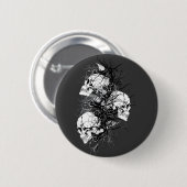 Fantasy Skulls Ronde Button 5,7 Cm (Voorkant /achterkant)